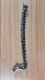 Bracciale da uomo catena e gomma