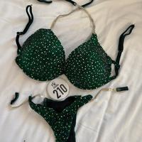 Bikini da gara tempestato di strass