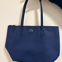 Borsa estiva tote piccola blu Lacoste Nuova