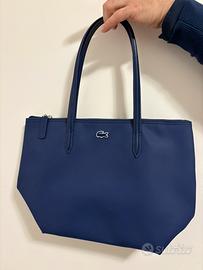 Borsa estiva tote piccola blu Lacoste Nuova