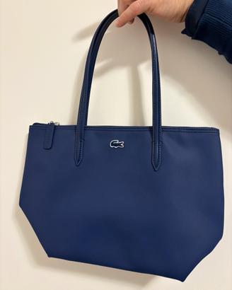 Borsa estiva tote piccola blu Lacoste Nuova