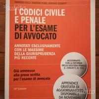 I Codici CIvile e Penale per l'esame di avvocato