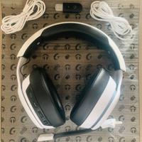 Cuffie Captain 300 Gaming Headset white (Led blue)