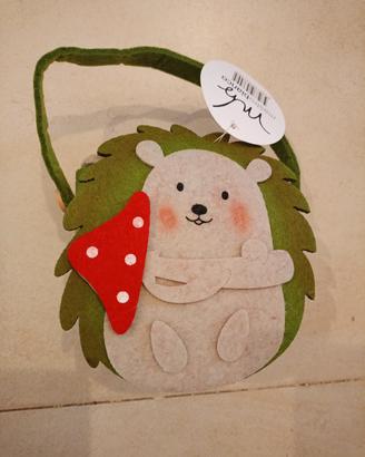 set lavette in cestino di feltro