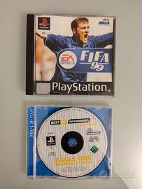 FIFA99 e Eagle One Harrier Attack PS1