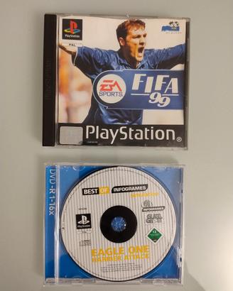 FIFA99 e Eagle One Harrier Attack PS1