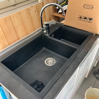 Lavello Blanco con miscelatore Grohe