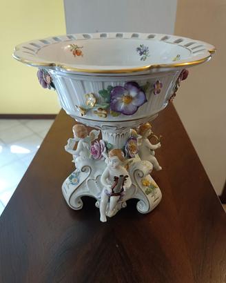 alzata ceramica Capodimonte 