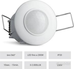 DeleyCON Rilevatore di Movimento x Luci On Off Aut