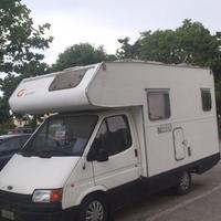 Camper Ford transit 1990 Mansardato 5,50mt