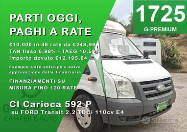 CAMPER CI FORD SEMINTEGRALE SEMIDINETTE LETTO MATR