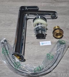 rubinetto lavabo alto cromo 
