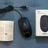 Mouse ottico USB Logitech B100 (NUOVO)