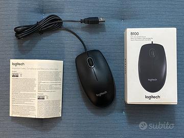 Mouse ottico USB Logitech B100 (NUOVO)