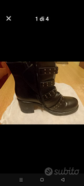 Stivali neri  n.39 tacco cm6,5 come nuovi