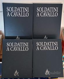 4 volumi rilegati Soldatini a Cavallo -De Agostini