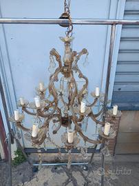 Lampadario vintage stile Maria Teresa 