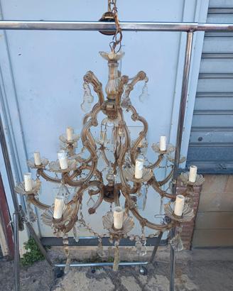 Lampadario vintage stile Maria Teresa 