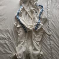 Accappatoio Adidas bianco azzurro