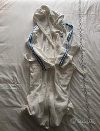 Accappatoio Adidas bianco azzurro