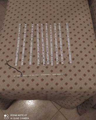 10 STRIP LED + CONNETTORE PARALLELO 
