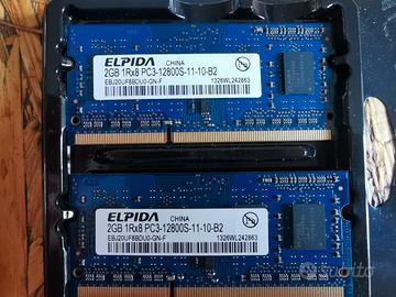 2 slot di RAM da 2 GB cada uno MacBook Pro