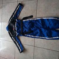 tuta da pilota con casco guanti e scarpe numero 32