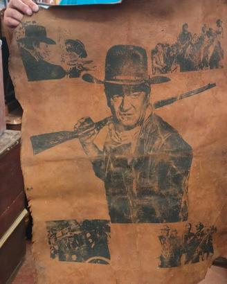 poster in pelle John wayne