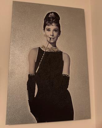 Quadro 90x60 cm con strass