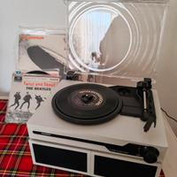 Lettore giradischi nuovo bluetooth e vinile
