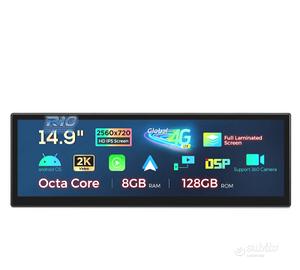 RADIO GPS ANDROID 14 BMW SERIE 5 F07 CIC 15" 8GB+