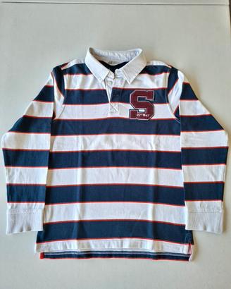Maglia modello rugby a maniche lunghe