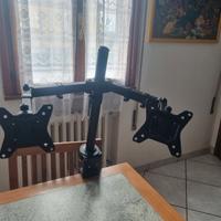 Braccio per monitor doppio