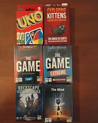 6 giochi i carte sigillati
