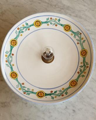 Plafoniera Vietri decoro Gloria Francesco de Maio