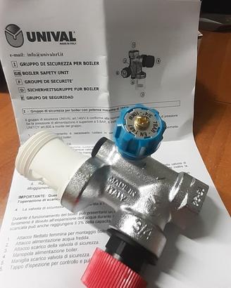 Gruppo di sicurezza PER boiler UNIVAL 7 BAR