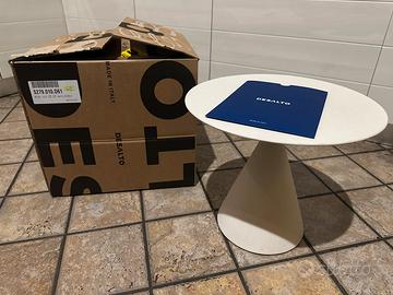 Tavolino DESALTO  microclay malto bianco