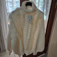 maxi pull donna bianco 