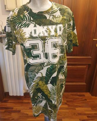 Vestito H&M TOKYO 36 stile tropicale - NUOVO XS