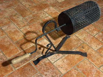 ArrostisciCastagne in ferro battuto, per caminetto