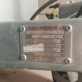 rimorchio per auto Cresci PT6F