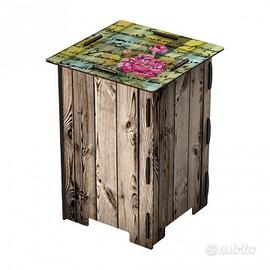 Sgabello Comodino Ecofriendly Chattering Rose Miho