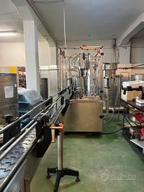 Linea riempi-tappatrice etichettatrice automatica