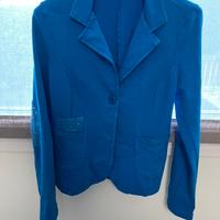 Giacca in felpa donna taglia L blu chiaro