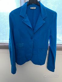 Giacca in felpa donna taglia L blu chiaro