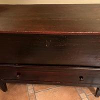 Paniera antica con cassettone