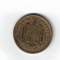 Moneta Spagna 2,5 pesetas 1953 Francisco Franco