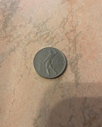 50 lire anno 1956 da collezione