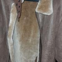 Giacca in pelle imbottita