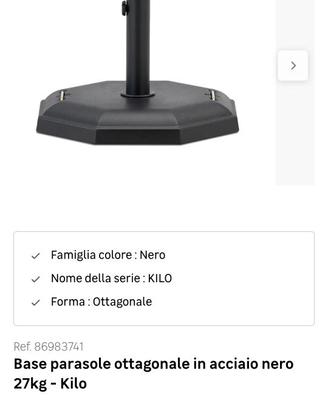 Base per ombrellone